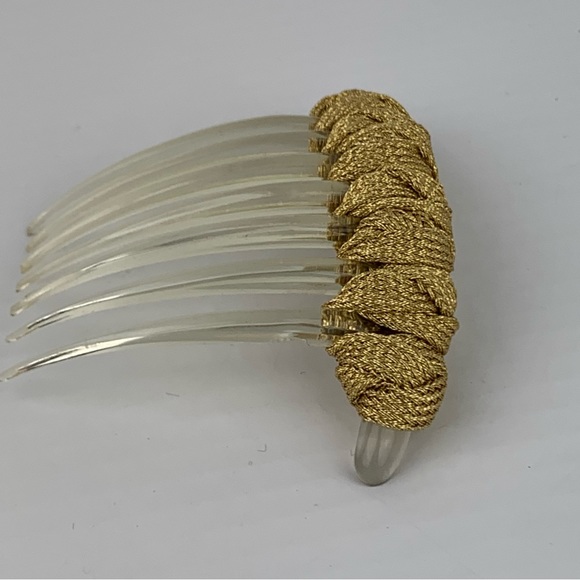 Kirk’s Folly Gold Ribbon Hair Comb - Picture 4 of 5